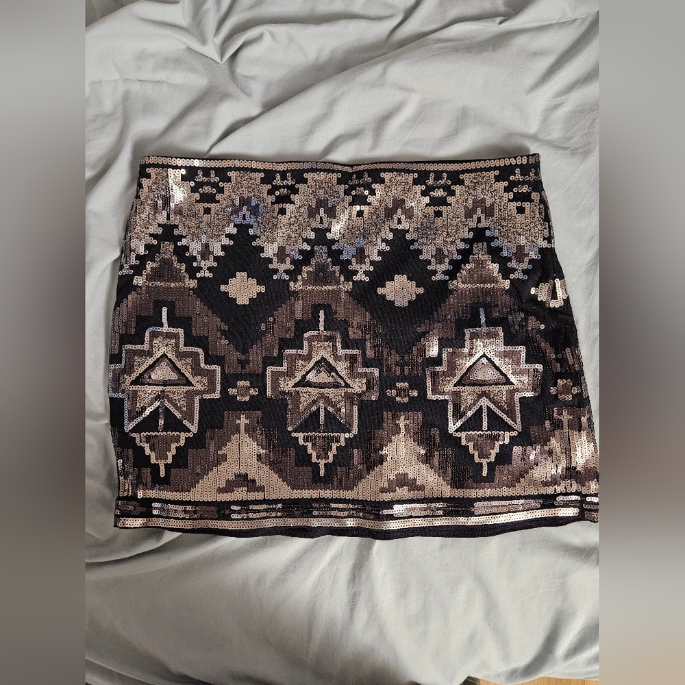 Women's Express Sequin Pattern Skirt